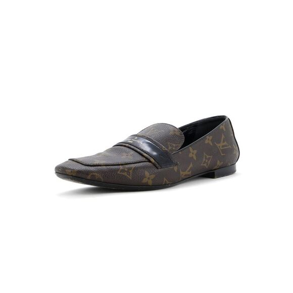 Louis Vuitton Women's Upper Case Flat Loafers Monogram Canvas